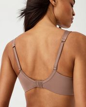 Load image into Gallery viewer, Spanx Satin Unlined Full Coverage Bra Cafe Au Lait