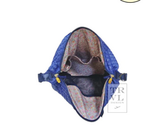 Load image into Gallery viewer, TRVL Overpacker Blue w/Floral Lining