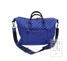 Load image into Gallery viewer, TRVL Overpacker Blue w/Floral Lining