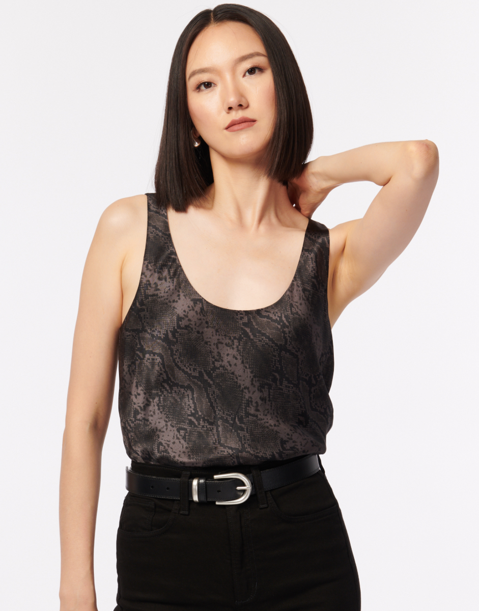 Cami NYC Andressa Cami Gray Snake – The Blue Collection