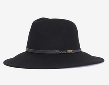 Load image into Gallery viewer, Barbour Ladies Tack Fedora Black
