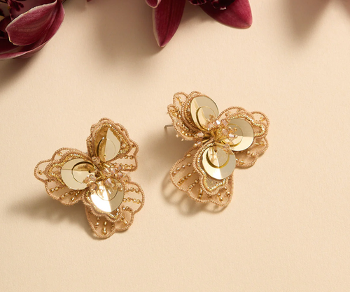 Mignonne Gavigan Poppy Stud Earrings Gold