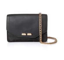 Load image into Gallery viewer, Bene Samuel Stadium Bag Black/Black Calf Hair