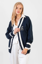Load image into Gallery viewer, Koch Luna Cardigan Navy Champagne