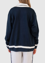 Load image into Gallery viewer, Koch Luna Cardigan Navy Champagne