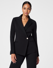 Load image into Gallery viewer, Spanx Perfect Asymmetrical Tailored Blazer Black