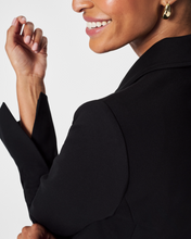 Load image into Gallery viewer, Spanx Perfect Asymmetrical Tailored Blazer Black