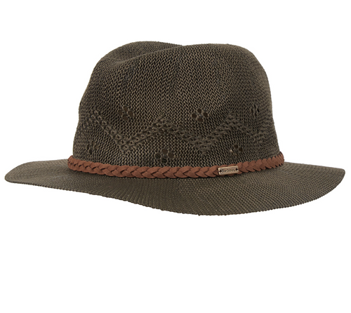 Barbour Flowerdale Tribly Summer Hat Olive