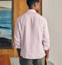 Load image into Gallery viewer, Faherty Linen Laguna Shirt Lavender Melange