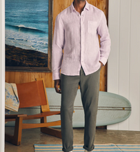 Load image into Gallery viewer, Faherty Linen Laguna Shirt Lavender Melange