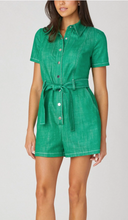 Load image into Gallery viewer, Shoshanna Ginger Romper Spring Green