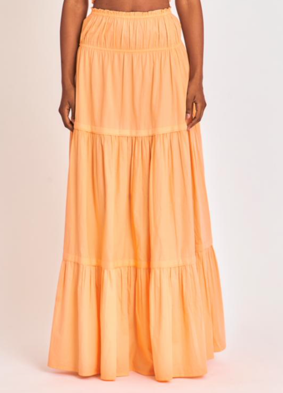 Love Shack Fancy Chia Skirt Tangerine