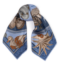Load image into Gallery viewer, Sabina Savage England Mythos Dancing Delphinus Scarf Square 90
