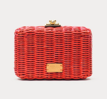Load image into Gallery viewer, FV Paige Wicker Clutch Red