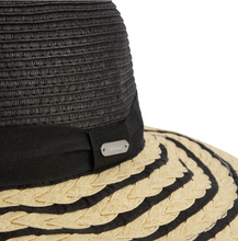 Load image into Gallery viewer, Barbour Ladies Macy Braided Hat Black