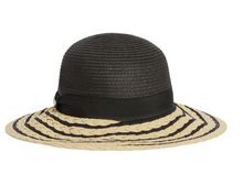 Load image into Gallery viewer, Barbour Ladies Macy Braided Hat Black