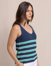 Load image into Gallery viewer, ST Alli Striped Sweater Tank Blue
