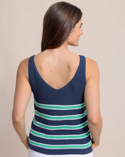 Load image into Gallery viewer, ST Alli Striped Sweater Tank Blue