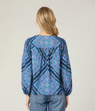 Load image into Gallery viewer, Lara Top Atlantic Tile Print