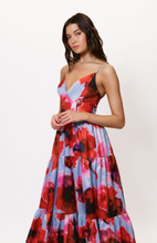 Load image into Gallery viewer, Russo Gown Peri/Red Blot Floral