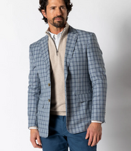 Load image into Gallery viewer, DH Bedford Plaid Sport Coat Navy