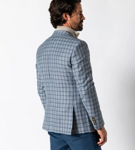 Load image into Gallery viewer, DH Bedford Plaid Sport Coat Navy