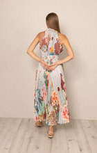 Load image into Gallery viewer, Malaga Pleated Dress Grey Blooms