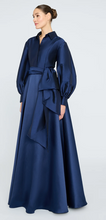 Load image into Gallery viewer, Freda Shirt Dress Gown Navy
