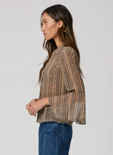 Load image into Gallery viewer, Jasmeet Blouse Brown Multi