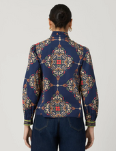 Load image into Gallery viewer, Theo LS Top Navy Multi
