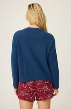 Load image into Gallery viewer, Howdy Snuggle Sweater Navy