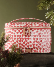 Load image into Gallery viewer, Cosmetic Train Case Hearts