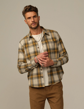 Load image into Gallery viewer, Men's Accord Flannel Shirt Mustard Plaid