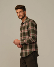 Load image into Gallery viewer, Men's Accord Flannel Shirt Wine Plaid