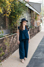 Load image into Gallery viewer, StarkX Gauze Crop Pant Navy