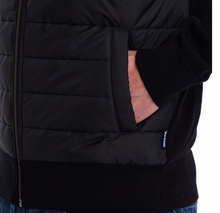 Load image into Gallery viewer, Barbour Carn Baffle Zip-Thru Sweater  Black