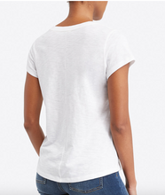 Load image into Gallery viewer, Spanx Pima Cotton V Neck Tee White