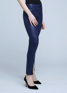 L'Agence Jyothi High Rise Split Ankle Jean Midnight Coated