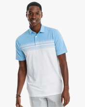 Load image into Gallery viewer, Southern Tide Men&#39;s Driver Heather Eaton Polo Shirt Heather Heritage Blue