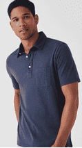 Load image into Gallery viewer, Faherty Sunwashed Polo Dune Navy