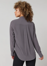 Load image into Gallery viewer, Spanx Silk Button Down Deep Slate