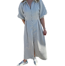 Load image into Gallery viewer, TBC Farmington Striped Dress Black/White