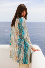 Load image into Gallery viewer, Lexi Car Coat Aqua Snake