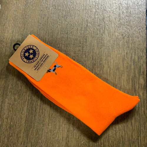 Volunteer Traditions Solid Bluetick Sock Orange