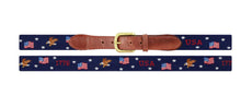 Load image into Gallery viewer, S&amp;B Belt American Flag/Eagle Navy