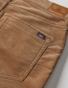 Stretch Terry Corduroy Maple Brown