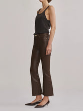 Load image into Gallery viewer, DL1961 Bridget Boot cropped flare jeans in brownstone coated finish with gold hardware