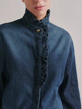 Load image into Gallery viewer, Denim Ruffle Shirt