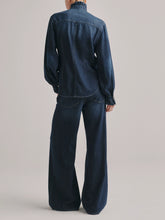Load image into Gallery viewer, Denim Ruffle Shirt