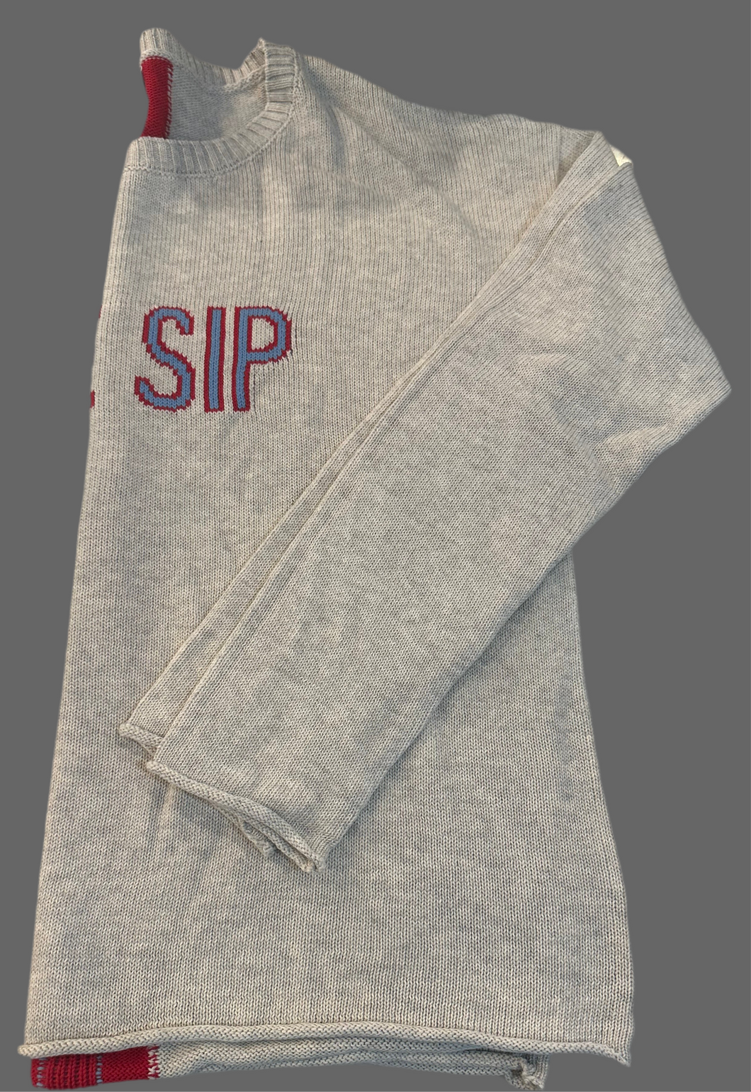 Ole Miss SIP Sweater in Grey